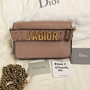 Authentic Christian Dior J' ADior Flap Purse With Authenticity Document